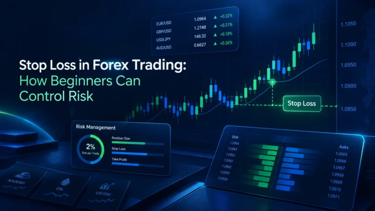 Stop loss in forex trading for controlling potential risk and managing downside exposure