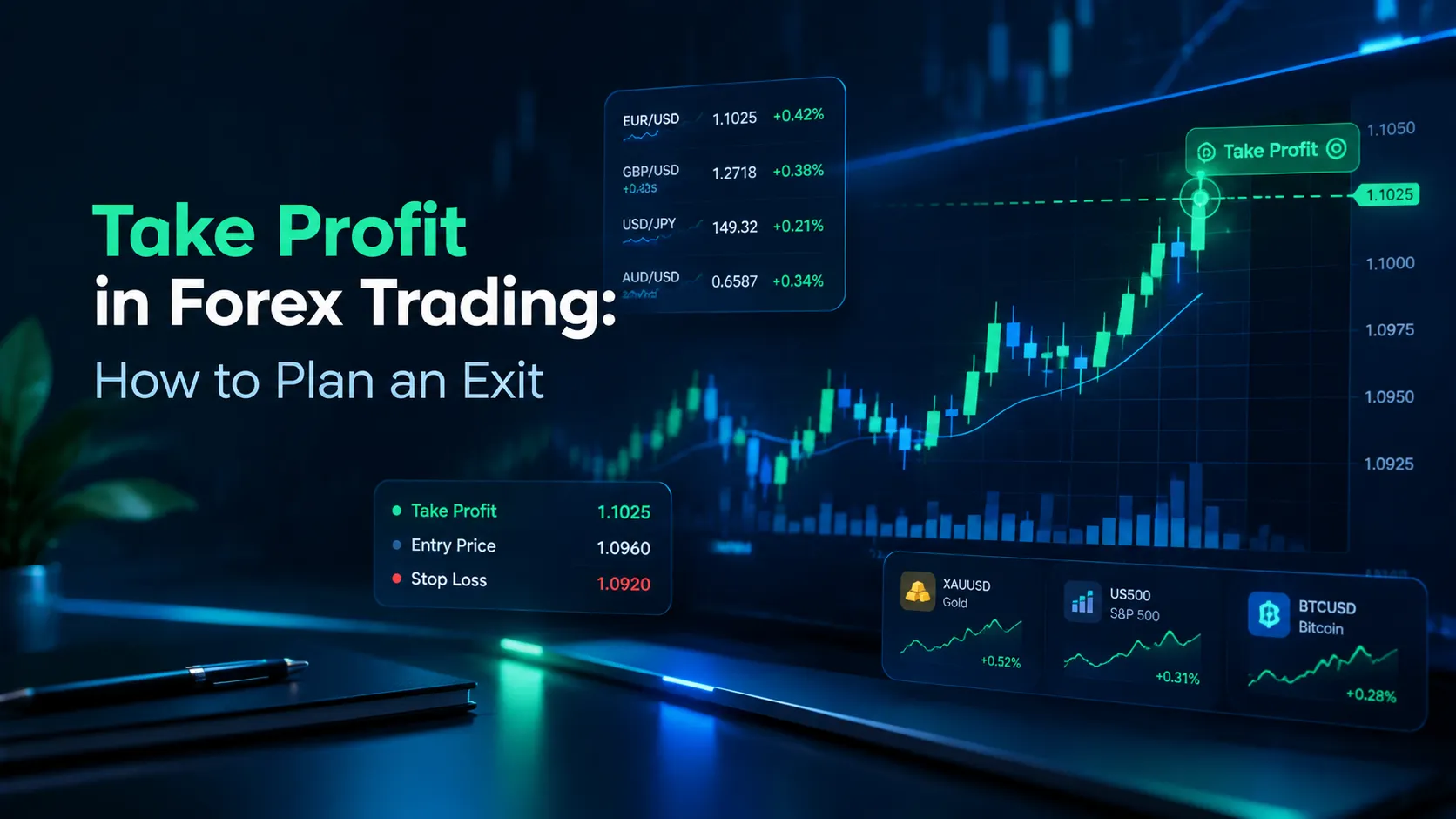 Take profit in forex trading and planning a predefined exit