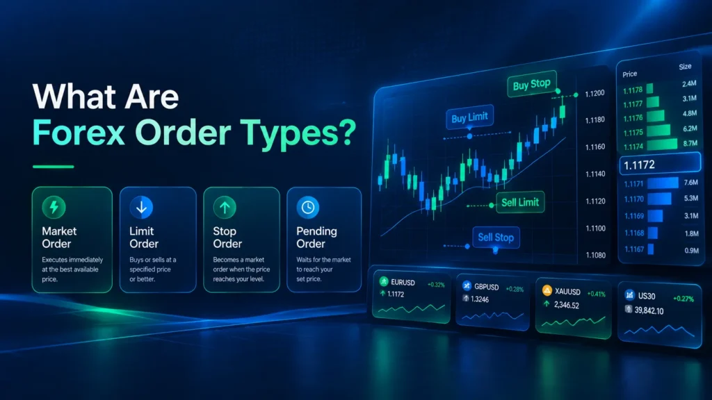 What Are Forex Order Types infographic