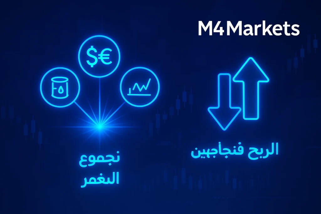 صورة تجسد فوائد تداول عقود الفروقات، بما في ذلك الوصول إلى أسواق متعددة والقدرة على الربح في كلا الاتجاهين.