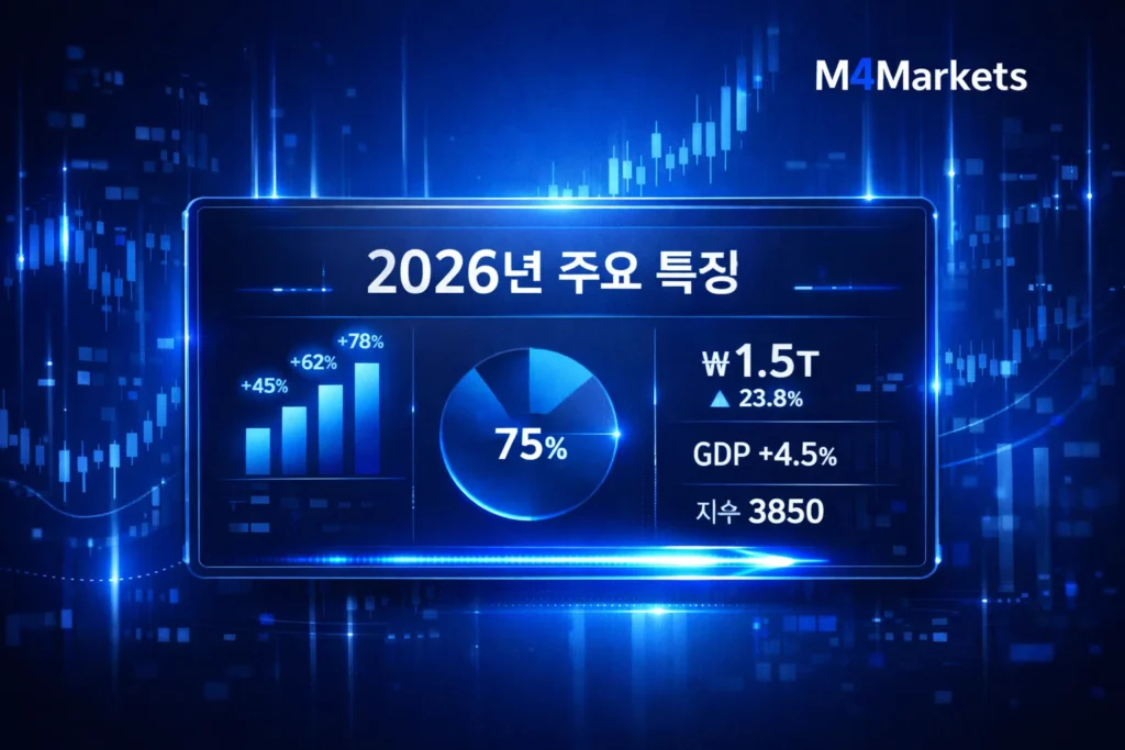 2026년 Pepperstone의 주요 특징과 빠른 체결 속도를 시각화한 고기술 금융 대시보드 이미지.