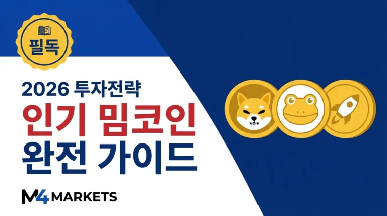 년 시가총액 기준 인기 밈코인 투자 가이드 — DOGE, SHIB, PEPE 등 주요 밈코인 분석 커버 이미지.