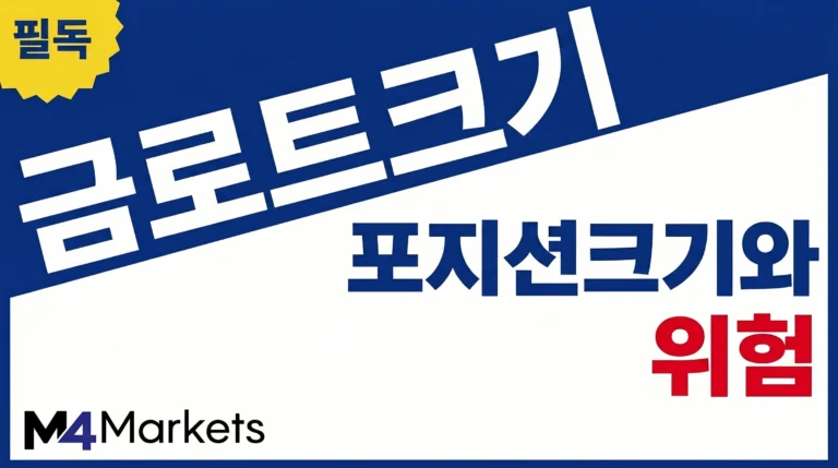 XAU/USD 금 거래의 로트 크기, 실제 온스 노출과 포지션 위험을 설명하는 금융 기사 표지 이미지.