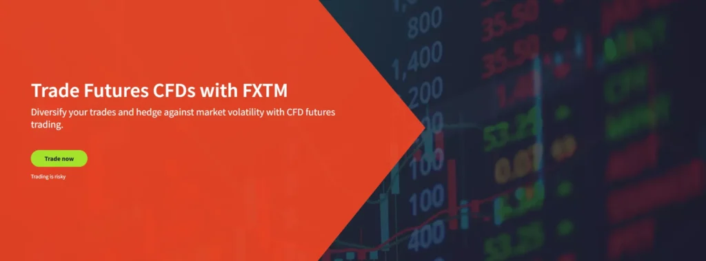 Tela da FXTM exibindo ferramentas educacionais e uma seção de pagamento com ênfase em métodos de saque rápido para clientes brasileiros.