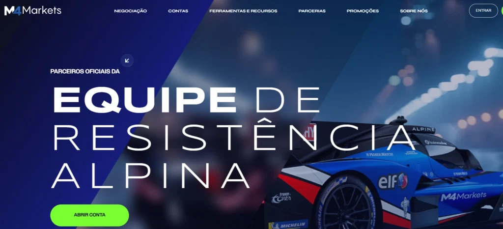 Elemento gráfico da M4markets com foco em alta tecnologia e rapidez de saque, representado por setas ascendentes e luzes azuis.