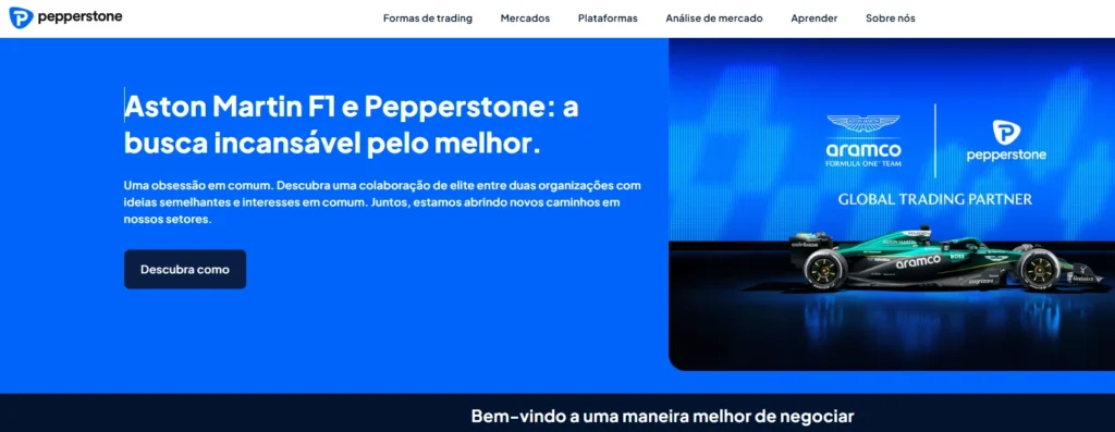 Design visual que representa a eficiência da Pepperstone, com um mapa-múndi digital e um ícone de transação concluída em 24 horas.