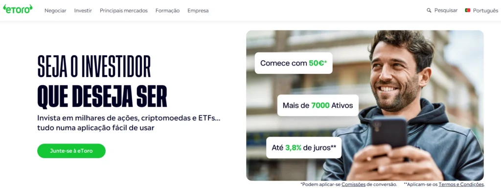 อินเทอร์เฟซ CopyTrader ของ eToro แสดงสถิติของเทรดเดอร์มาสเตอร์ยอดนิยม