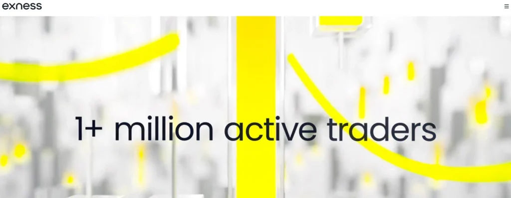 Logo Exness bên cạnh biểu đồ tài chính, minh họa các tính năng Social Trading và rút tiền nhanh chóng.