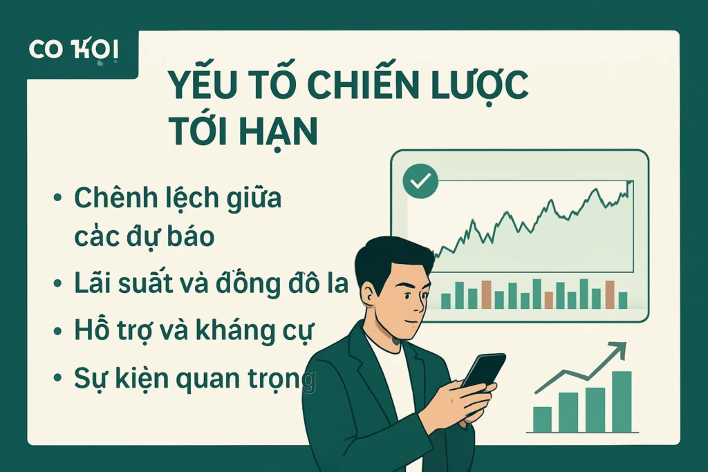 Infographic tài chính tóm tắt triển vọng ngắn hạn của bạc kỳ hạn, các biến số giá chính và các vùng kỹ thuật quan trọng.