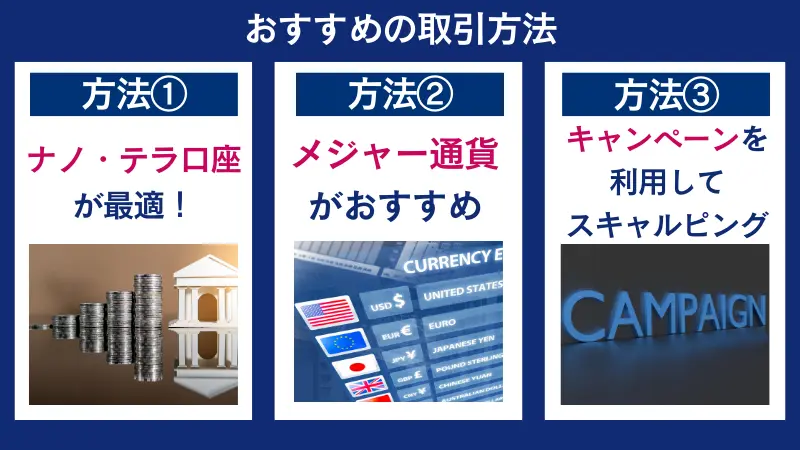 AXIORYスキャルピングではおすすめの取引方法がある