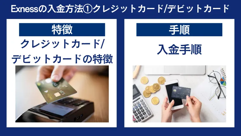 Exness（エクスネス）の入金方法①クレジットカード/デビットカード